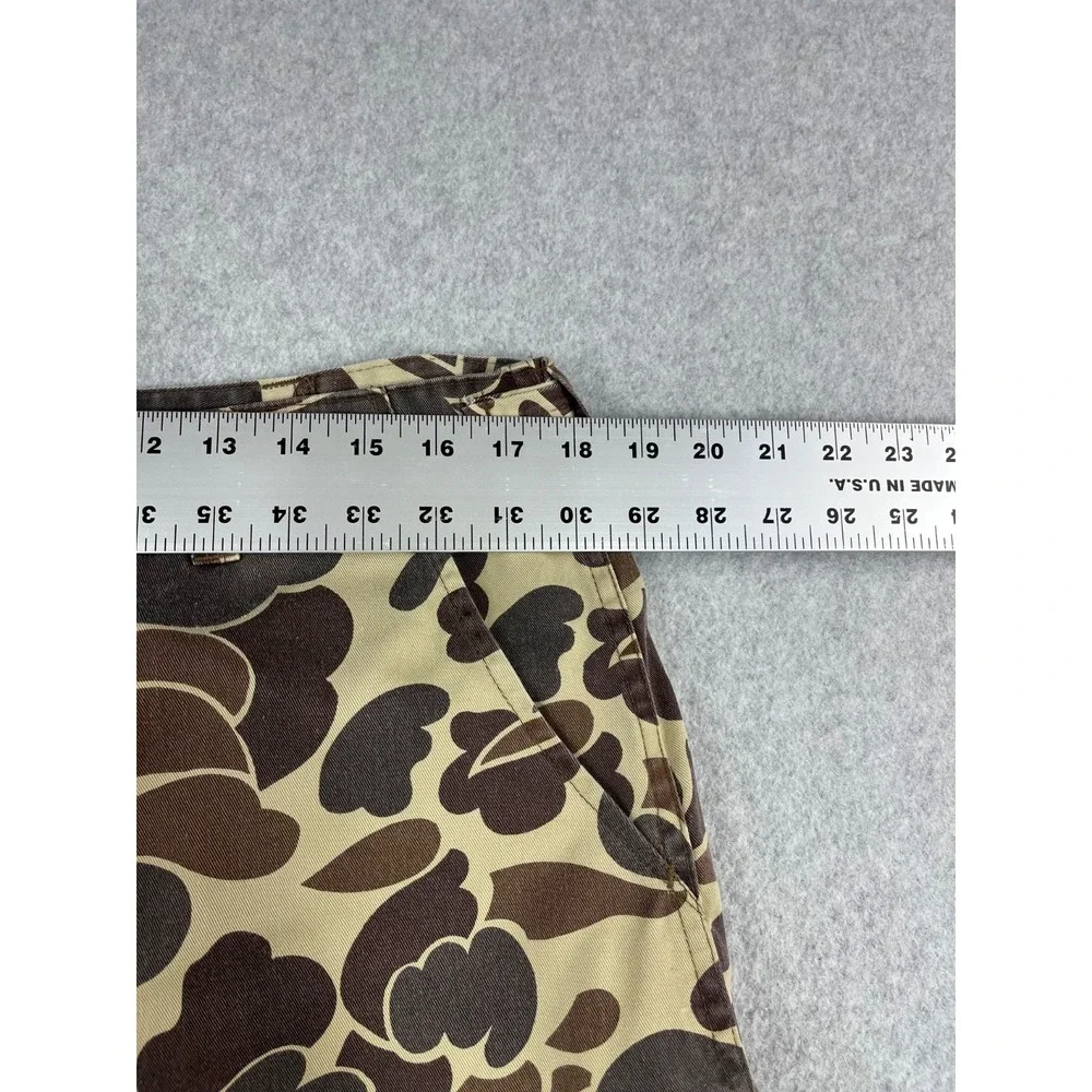 Vintage Winchester Duck Camo Hunting Pants Mens 38 x32 Brown Cargo Pockets